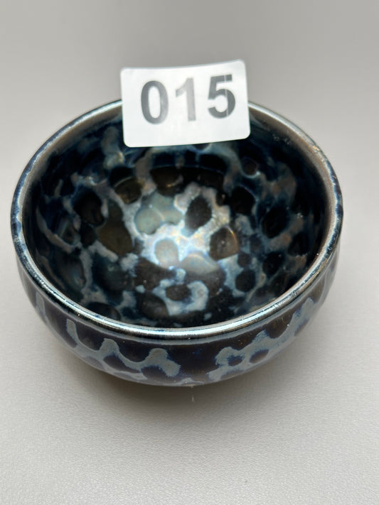 Blue Silver Spider Eye Cup(015)