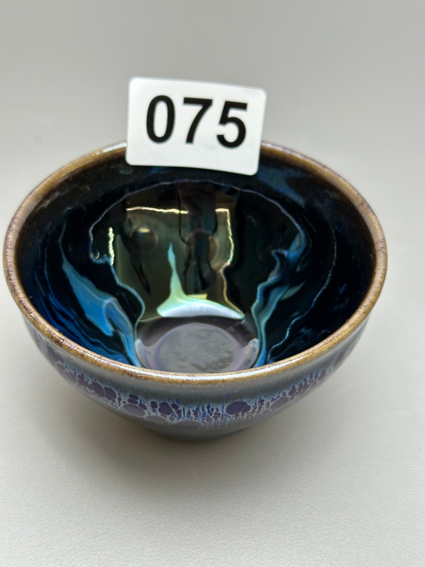 Blue oil drop cup（075）