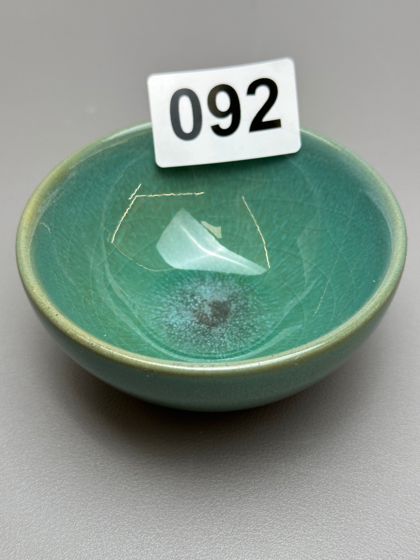 Green ice cracked cup（092）